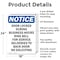 Signmission Door Locked During Business Hours, 18 in W x Rectangle, Aluminum OS-2PACK-NS-A-1824-V-11492 - alternate 5